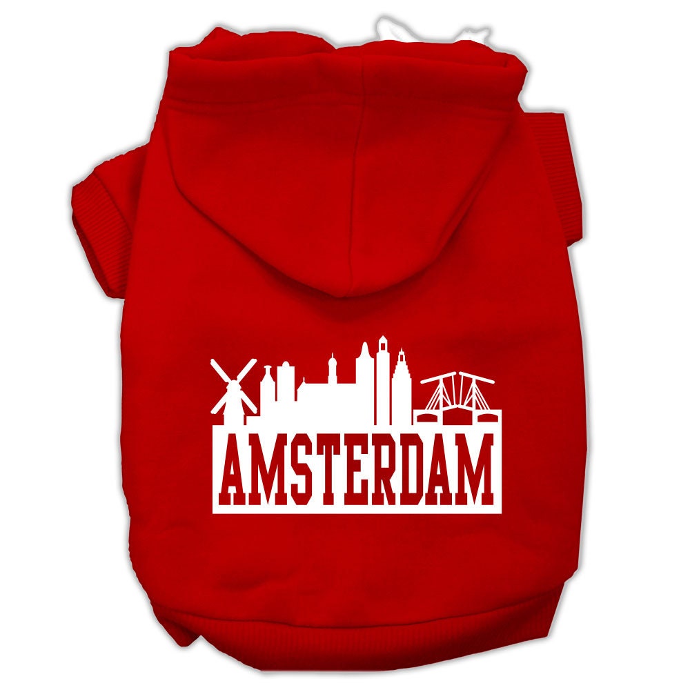 Pet Hoodie "Amsterdam Skyline"