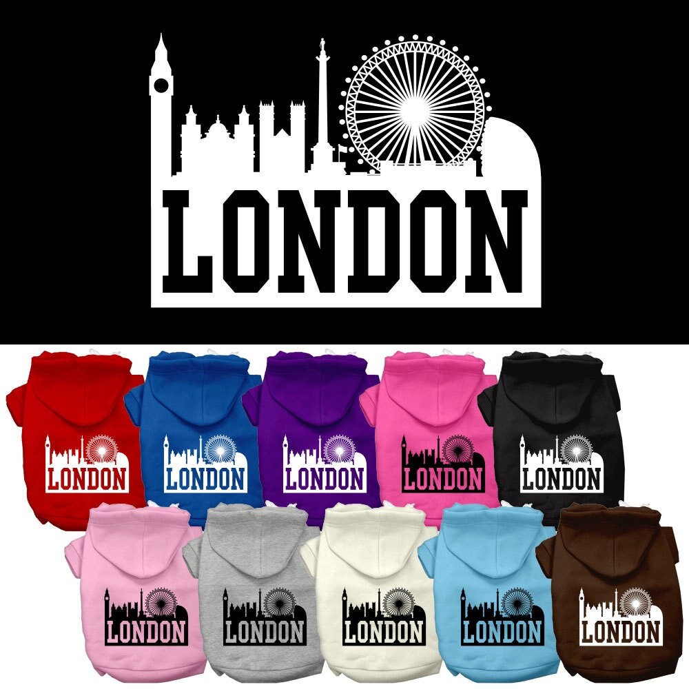 Pet Hoodie "London Skyline"