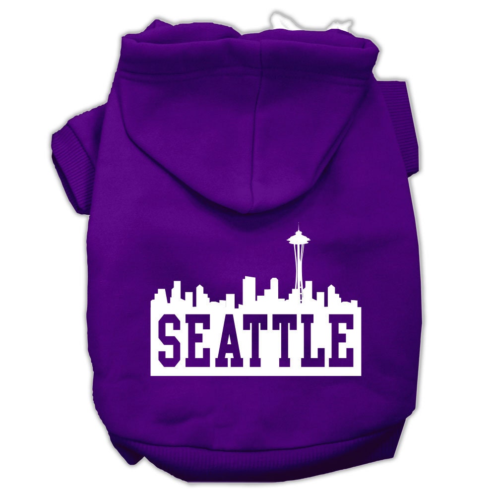 Pet Hoodie "Seattle Skyline"