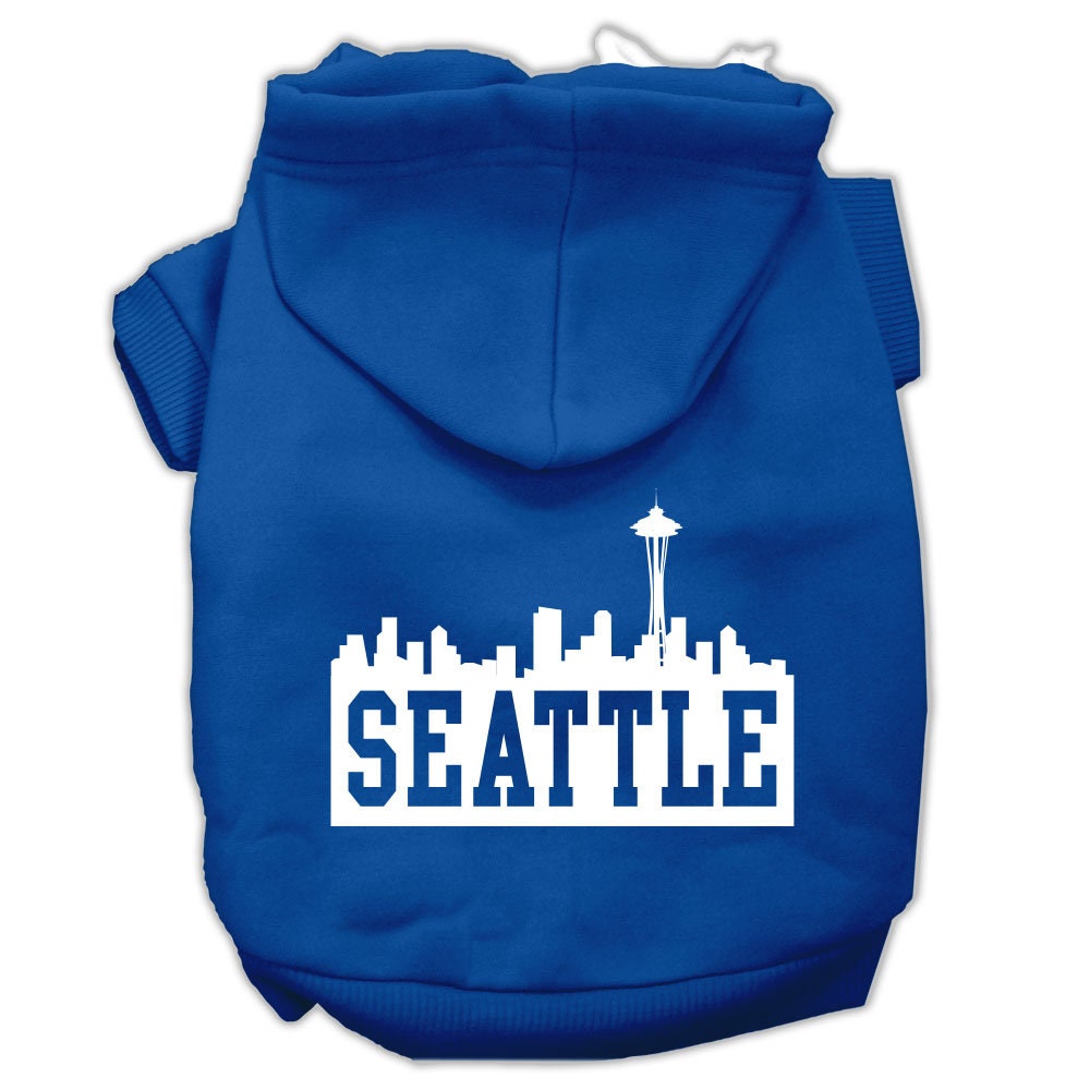 Pet Hoodie "Seattle Skyline"