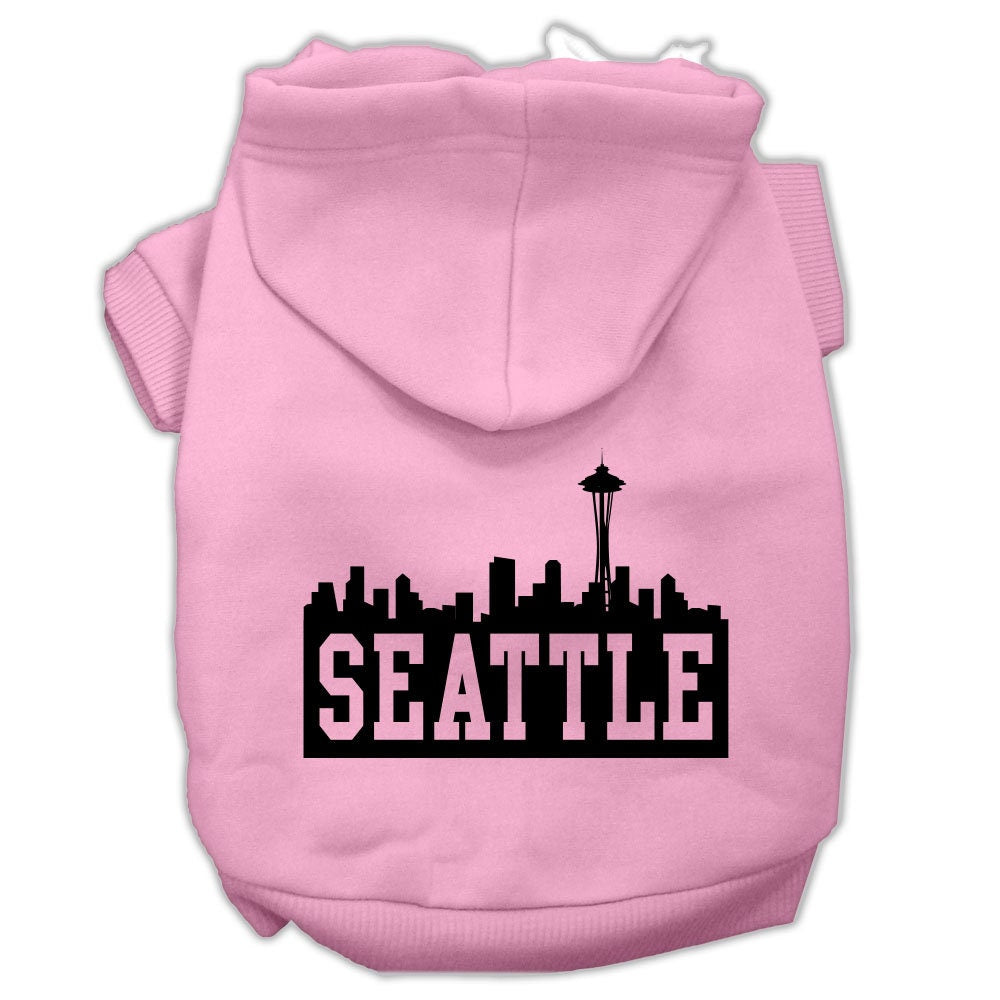 Pet Hoodie "Seattle Skyline"