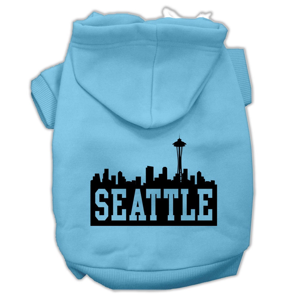 Pet Hoodie "Seattle Skyline"
