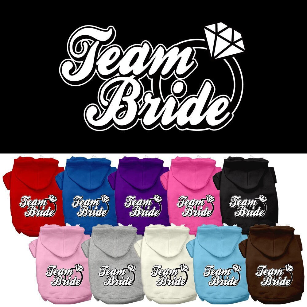 Pet Hoodie "Team Bride"