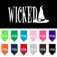 Load image into Gallery viewer, Halloween Pet and Dog Bandana Screen Printed, "Wicked"
