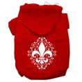 Load image into Gallery viewer, Pet Hoodie "Henna Fleur De Lis"
