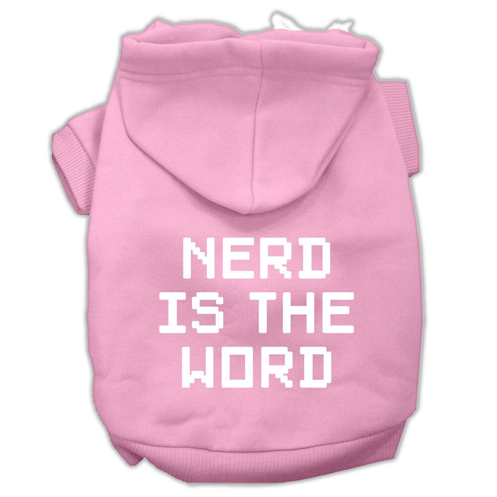 Pet Hoodie "Nerd Is The Word"