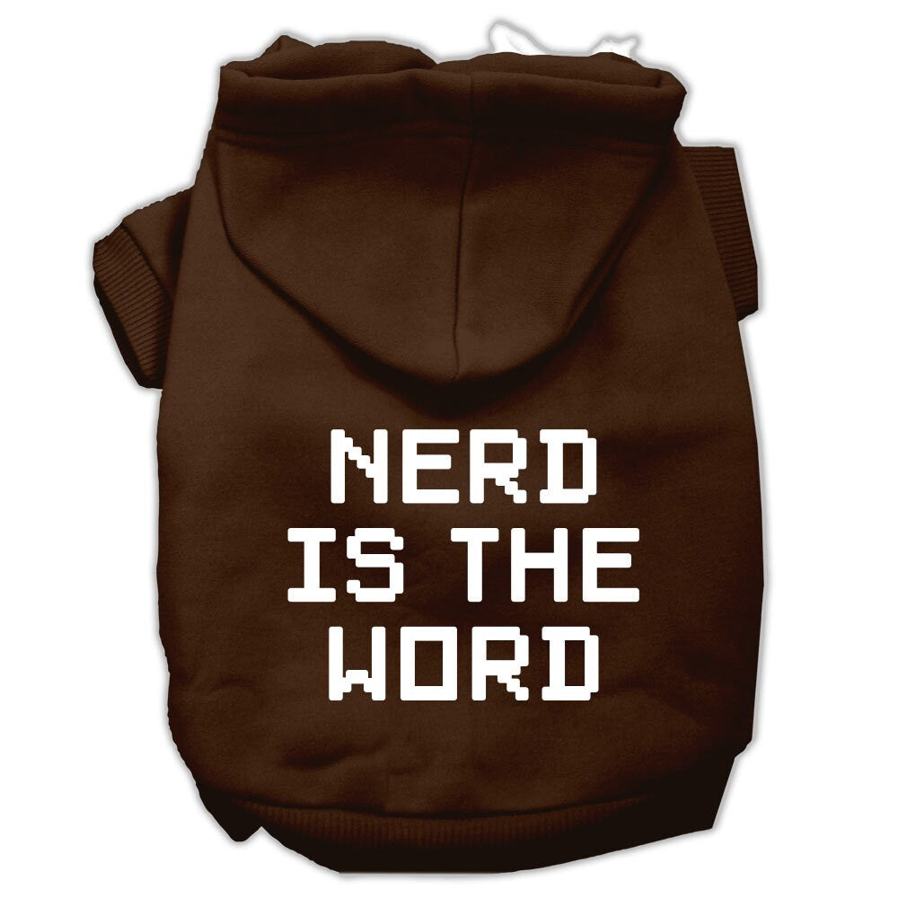 Pet Hoodie "Nerd Is The Word"