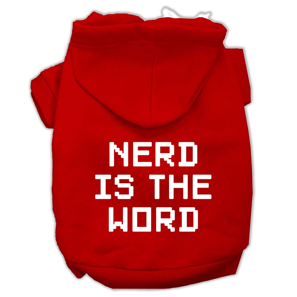 Pet Hoodie "Nerd Is The Word"