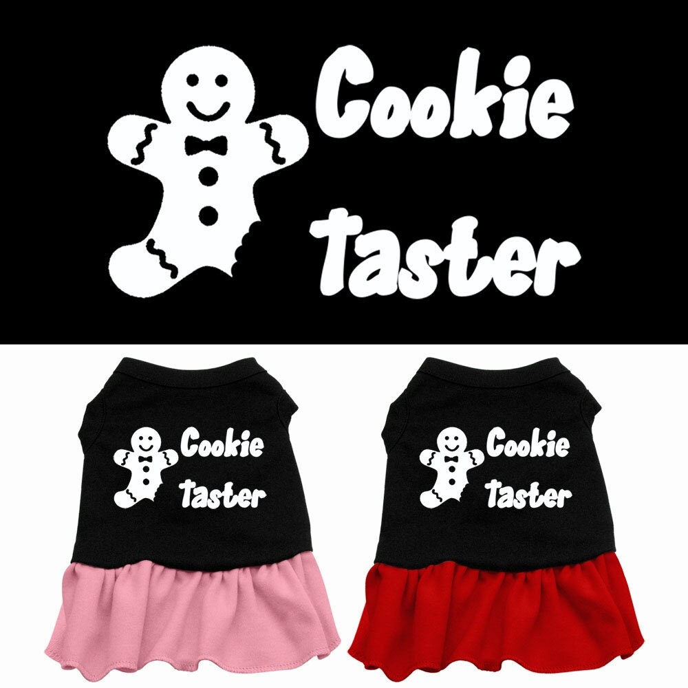 Christmas Pet Dress Screen Printed, "Cookie Taster"