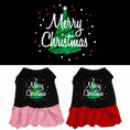 Load image into Gallery viewer, Christmas Pet Dress Screen Printed, "Scribble Merry Christmas"

