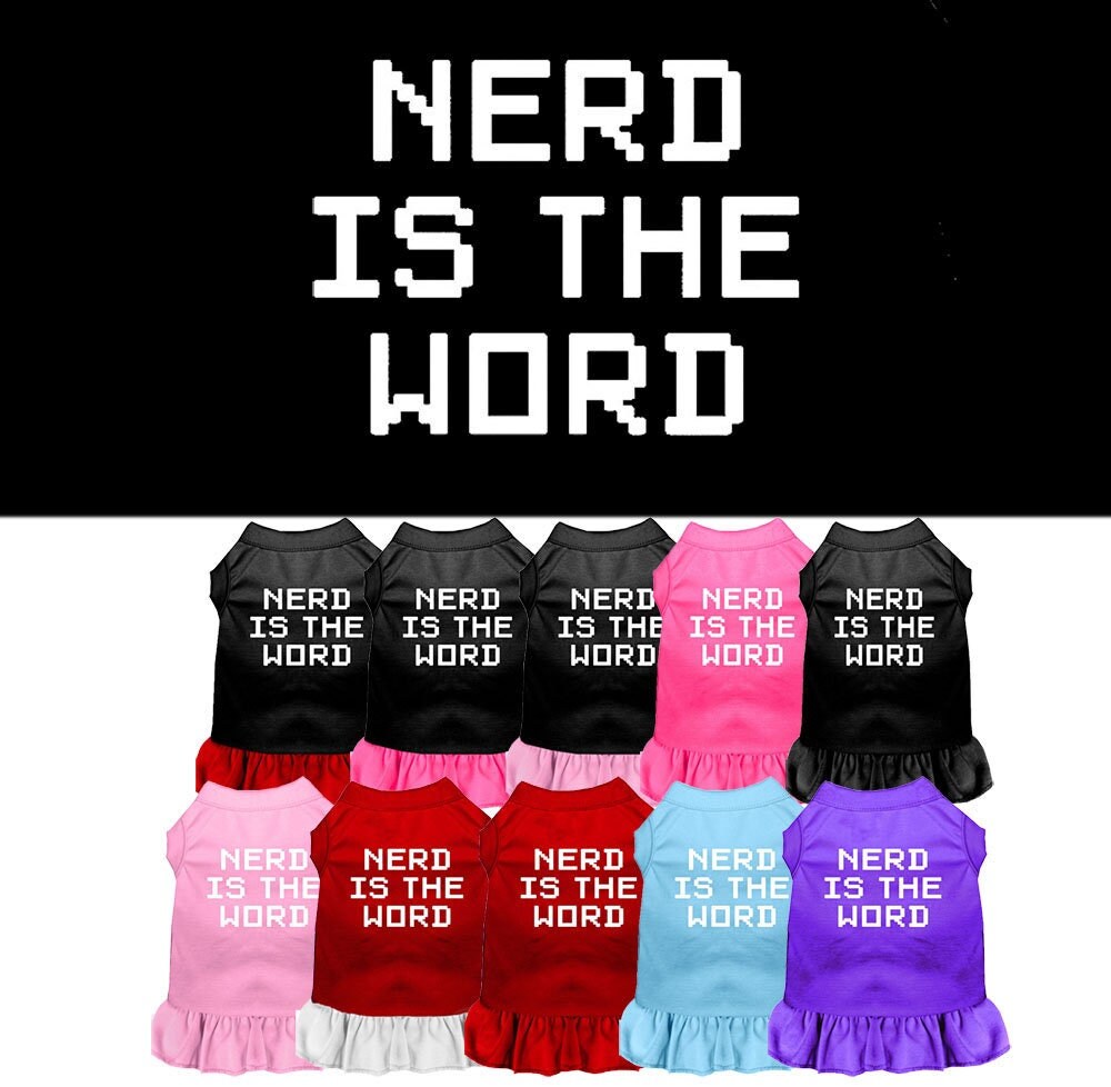 Pet Dress "Nerd Is The Word"