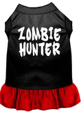 Load image into Gallery viewer, Halloween Pet Dog & Cat Dress Screen Printed, "Zombie Hunter"
