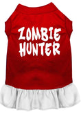 Load image into Gallery viewer, Halloween Pet Dog & Cat Dress Screen Printed, "Zombie Hunter"
