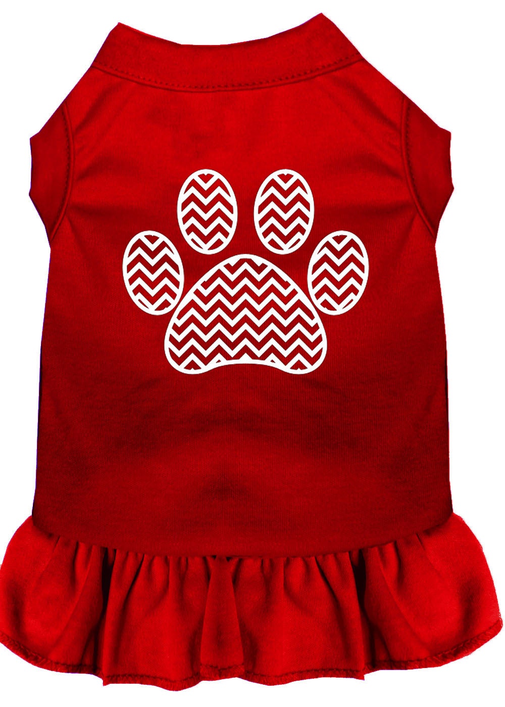 Pet Dress "Chevron Paw"