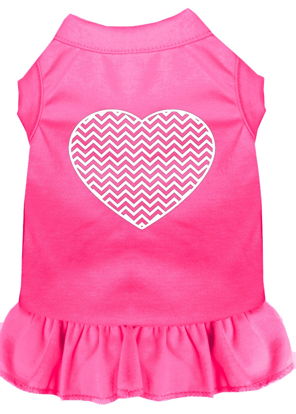 Pet Dress "Chevron Heart"