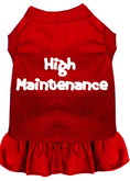 Load image into Gallery viewer, Pet Dress Screen Printed, "High Maintenance"
