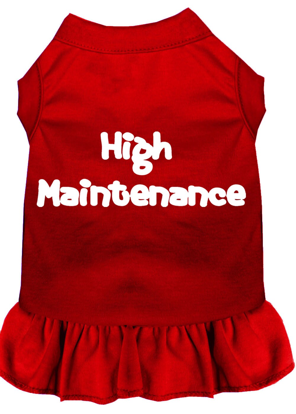 Pet Dress Screen Printed, "High Maintenance"