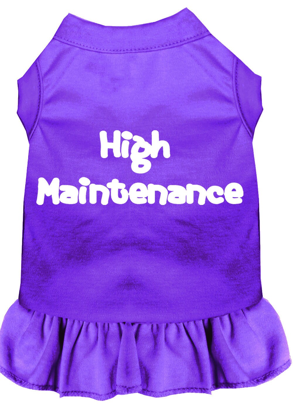 Pet Dress Screen Printed, "High Maintenance"