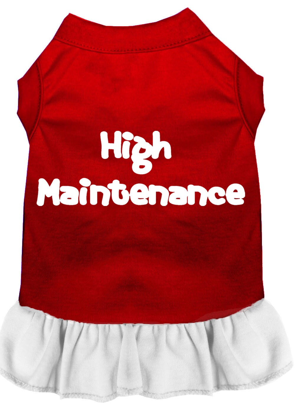 Pet Dress Screen Printed, "High Maintenance"
