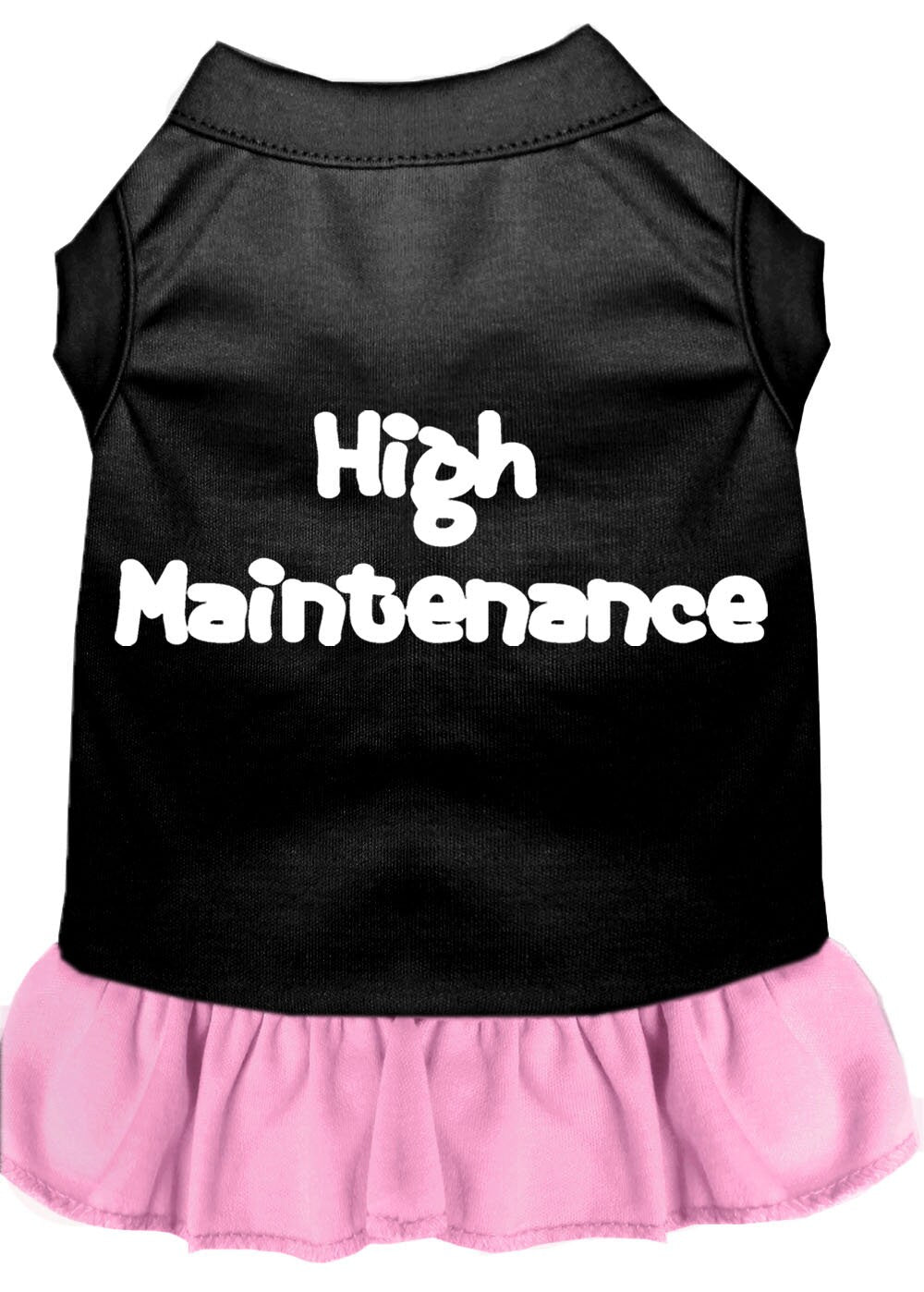 Pet Dress Screen Printed, "High Maintenance"