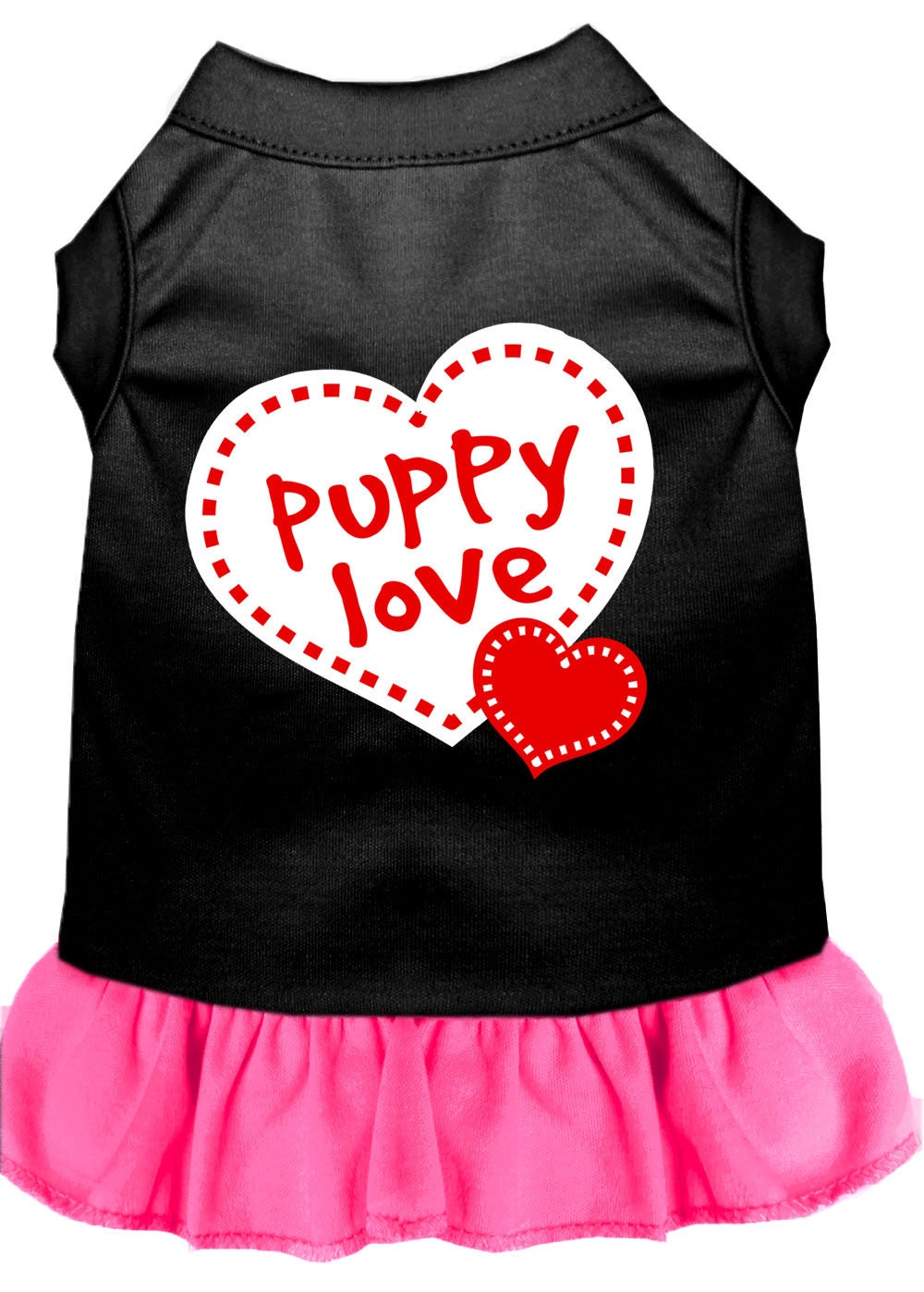 Pet Dress Screen Printed, "Puppy Love"