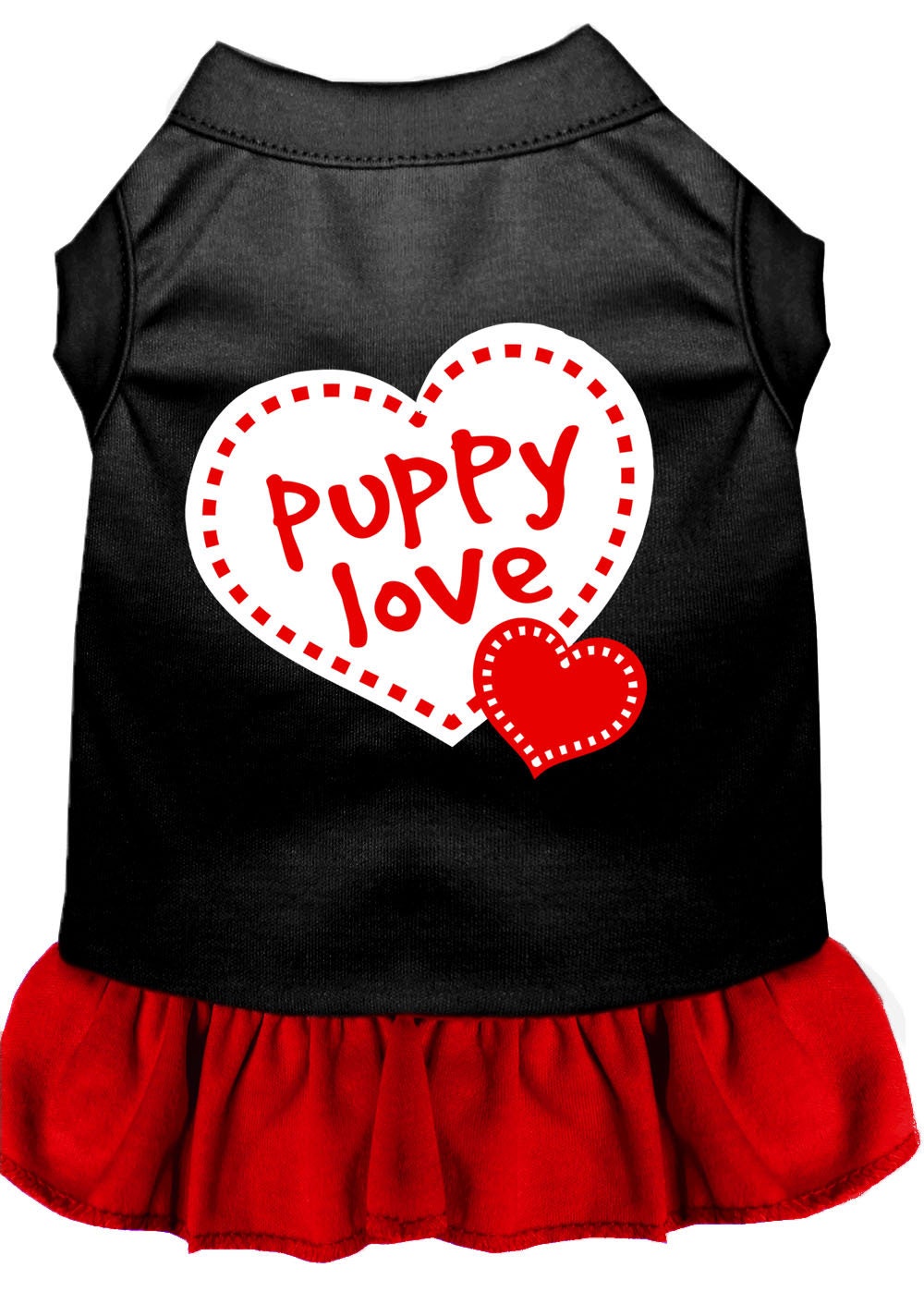 Pet Dress Screen Printed, "Puppy Love"