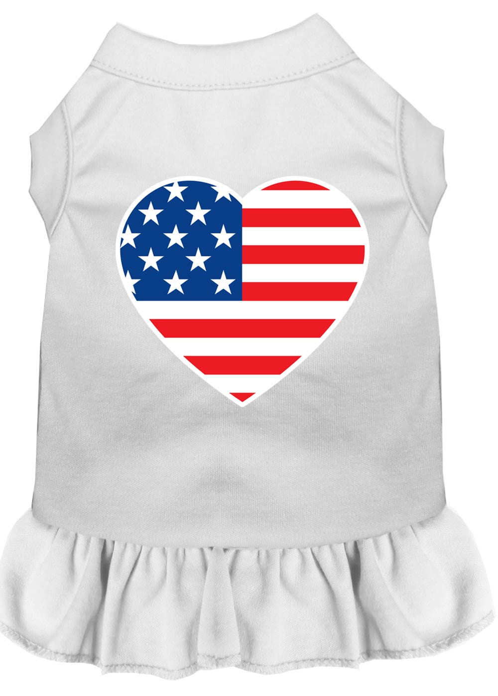 Pet Dress "American Flag Heart"