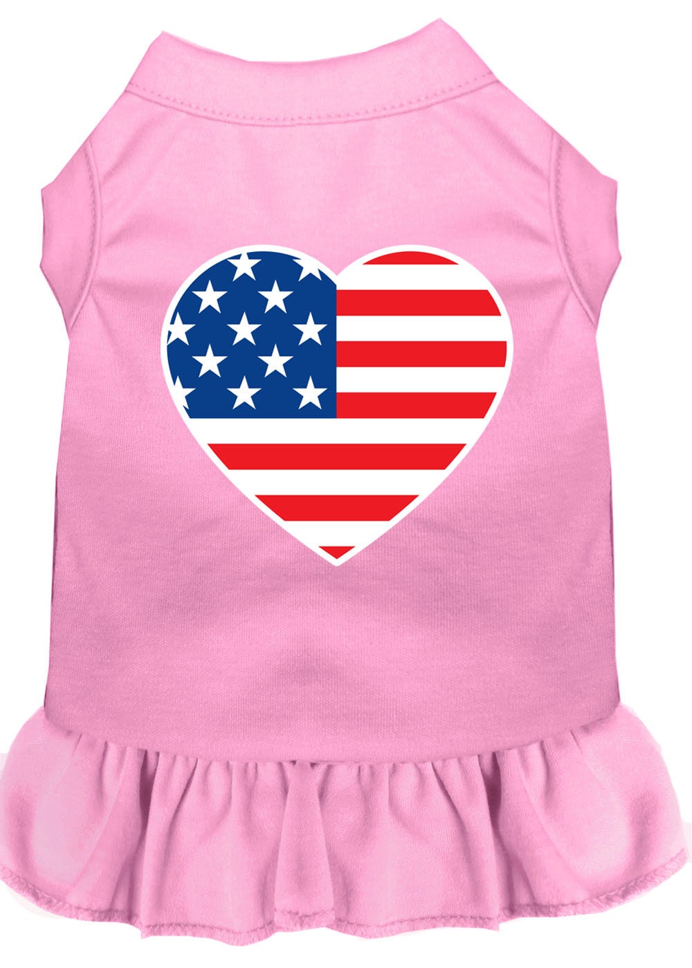 Pet Dress "American Flag Heart"
