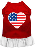 Load image into Gallery viewer, Pet Dress "American Flag Heart"
