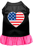 Load image into Gallery viewer, Pet Dress "American Flag Heart"
