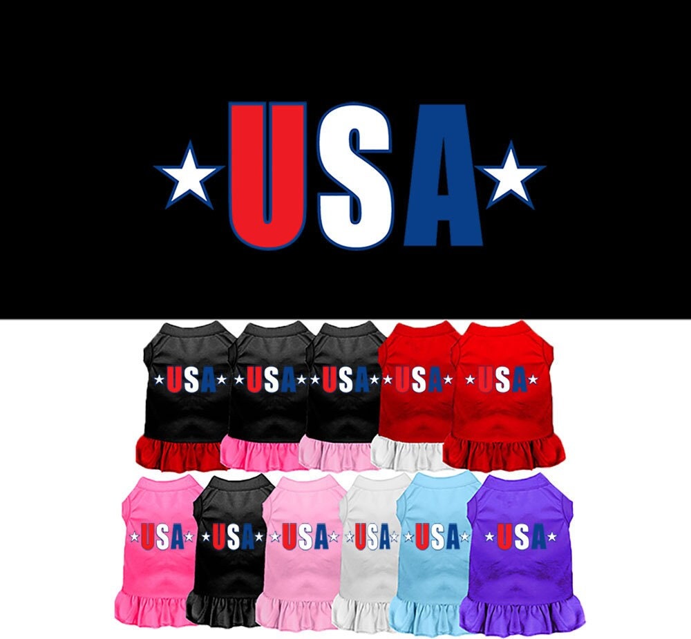 Pet Dress "USA Star"