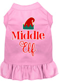 Load image into Gallery viewer, Christmas Pet Dress Screen Printed, "Middle Elf"
