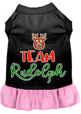 Load image into Gallery viewer, Christmas Pet Dress Screen Printed, "Team Rudolph"
