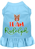 Load image into Gallery viewer, Christmas Pet Dress Screen Printed, "Team Rudolph"
