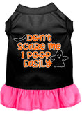 Load image into Gallery viewer, Halloween Pet Dress "Don't Scare Me, I Poop Easily"
