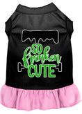 Load image into Gallery viewer, Halloween Pet Dress Screen Printed, "So Franken Cute"
