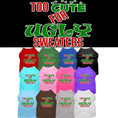 Load image into Gallery viewer, Christmas Pet Dog & Cat Shirt Screen Printed, "Too Cute For Ugly Sweaters"
