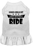 Load image into Gallery viewer, Pet Dress "Good Girls Sit, Bad Bitches Ride"
