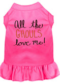 Load image into Gallery viewer, Halloween Pet Dress "All The Ghouls Love Me"
