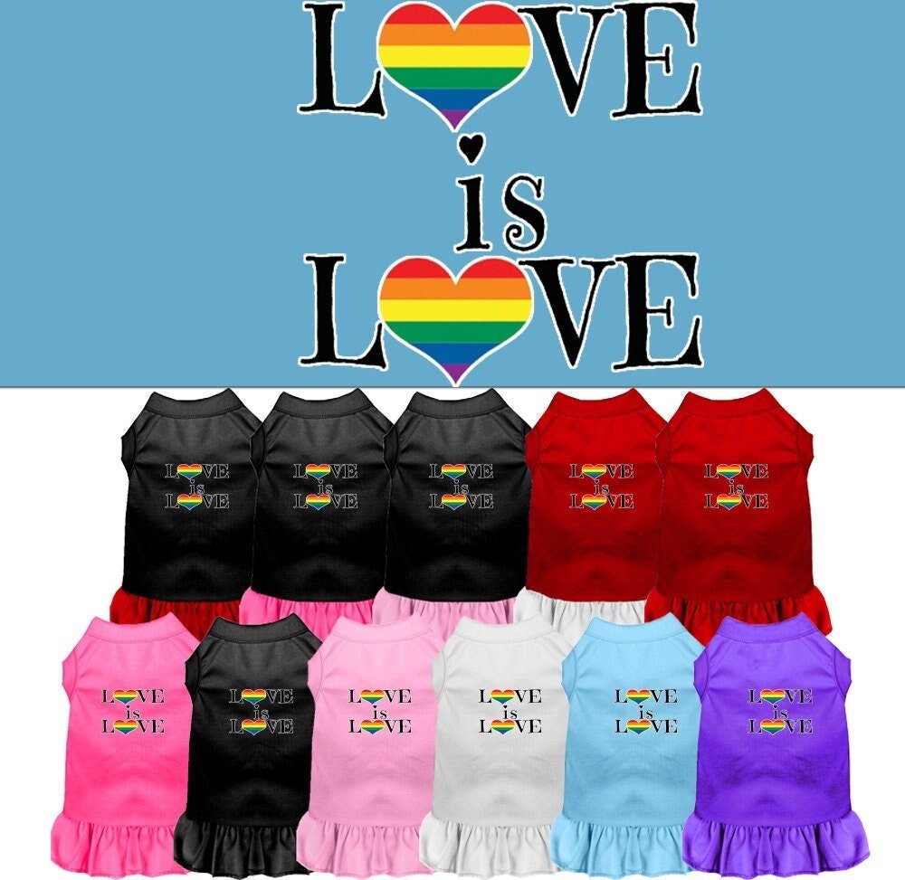 Pet Dress "Love Is Love"
