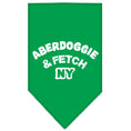 Load image into Gallery viewer, Pet and Dog Bandana Screen Printed, "Aberdoggie & Fetch NY"
