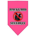 Load image into Gallery viewer, Pet and Dog Bandana Screen Printed, "Backyard Security"
