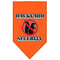 Load image into Gallery viewer, Pet and Dog Bandana Screen Printed, "Backyard Security"
