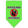 Load image into Gallery viewer, Pet and Dog Bandana Screen Printed, "Backyard Security"
