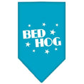 Load image into Gallery viewer, Pet and Dog Bandana Screen Printed, "Bed Hog"
