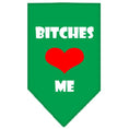 Load image into Gallery viewer, Pet and Dog Bandana Screen Printed, "Bitches Love Me"
