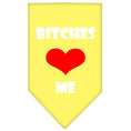 Load image into Gallery viewer, Pet and Dog Bandana Screen Printed, "Bitches Love Me"

