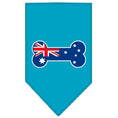 Load image into Gallery viewer, Pet and Dog Bandana Screen Printed, "Bone Shaped Australian Flag"
