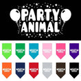 Load image into Gallery viewer, Pet and Dog Bandana Screen Printed, "Party Animal"
