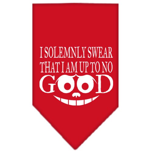 Pet and Dog Bandana, "I Solemnly Swear That I Am Up To No Good"
